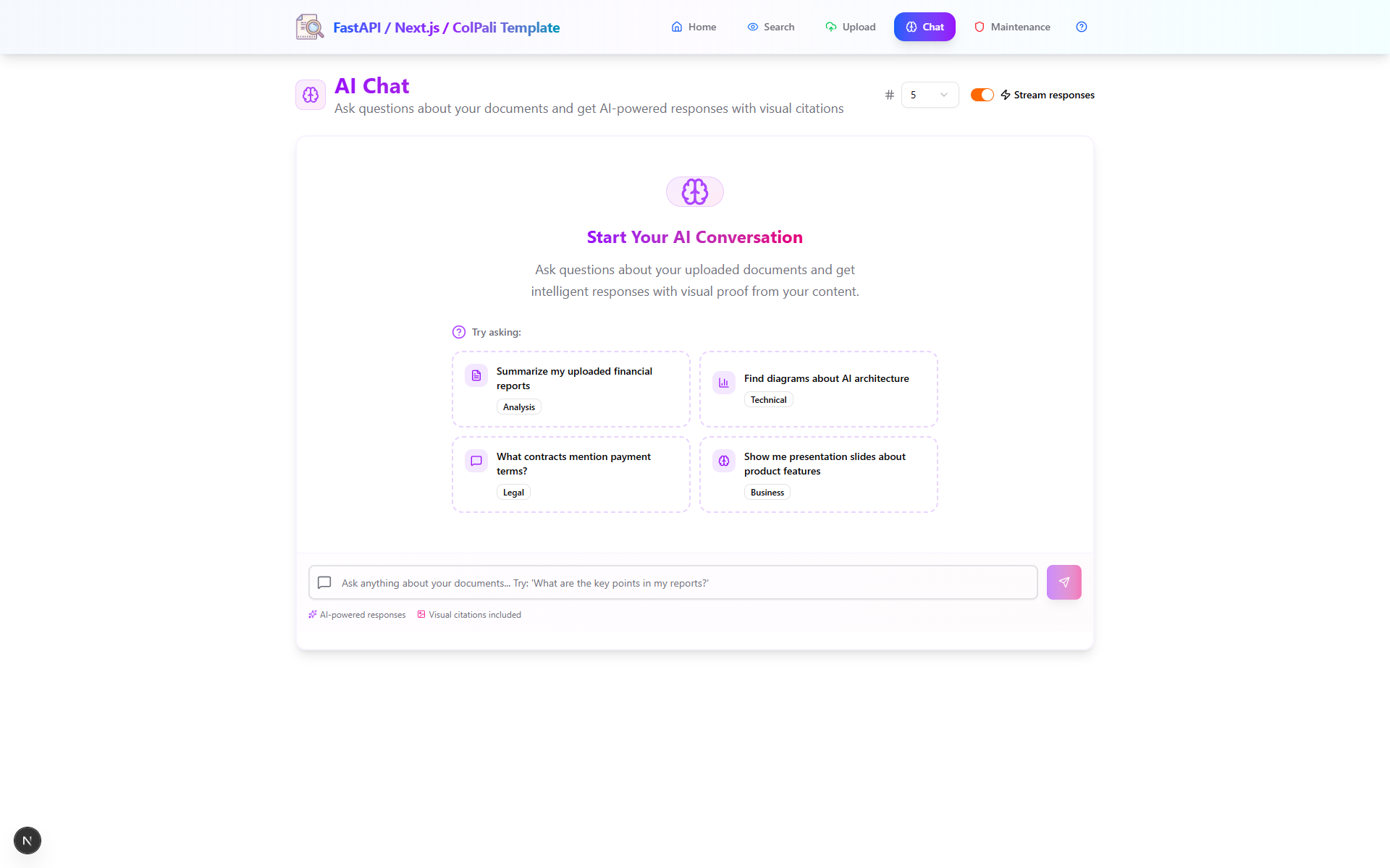 Chat screen